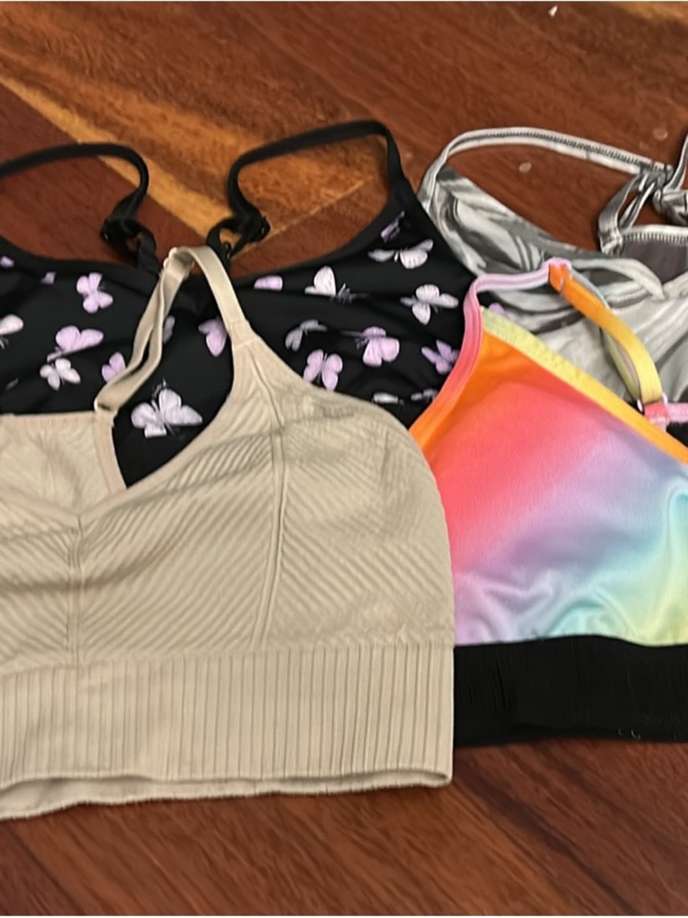 Lot of 4 - Light-Support Bralette - pink by Victoria secret